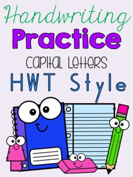 Preview of HWT Style Capital Letters Handwriting Practice