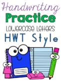 HWT Style Lowercase Letters Handwriting Practice