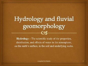 Preview of HYDROLOGY AND FLUVIAL GEORMOPHOLOGY