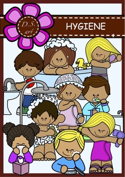 Preview of HYGIENE Digital Clipart (color and black&white)