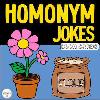 Preview of Homonym, Homophone Jokes Boom Cards | Multiple Meaning Words