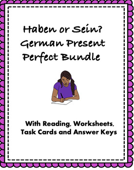 Preview of Haben or Sein with Perfect Tense German Bundle: Top 6 Resources @25% off!