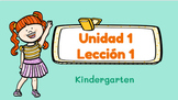 Habilidades y destrezas en español 1-10 para Kinder 