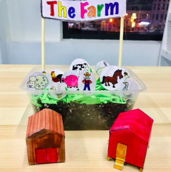 Preview of Habitat #1 The Farm - Lesson, Project, and Clipart