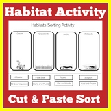Animal Habitats |Worksheet Activity Preschool Kindergarten