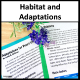 Animal Habitats and Plant Adaptations NGSS 3-LS4-3