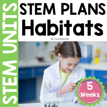Preview of Habitat (Biomes Project) STEM Unit for 2nd Grade With STEM NGSS Activities