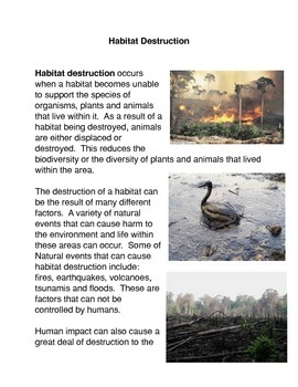 water habitat destruction