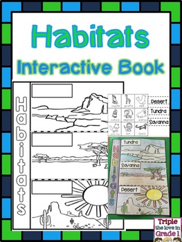 Habitat Interactive Book by Triple the Love in Grade 1 | TpT