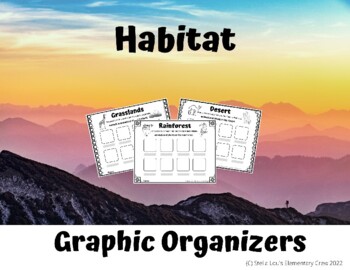 Preview of Habitat Graphic Organizers Freebie