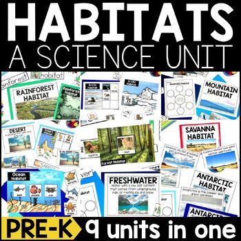 Preview of Habitat Lessons and Activities: MEGA Bundle of Habitat Units for Pre-K
