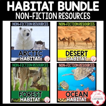 Preview of Habitat Non-Fiction Resources | Close Reads & Informational Text BUNDLE