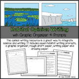 Habitat Opinion Writing: Writing Prompt and Graphic Organizer