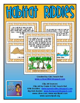Preview of Habitat Riddles