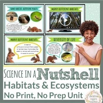 Preview of Habitat Ecosystem Unit NGSS 2nd Grade Science in a Nutshell Digital Resources