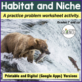 Habitat and Niche | Printable and Digital Versions | Distance Learning