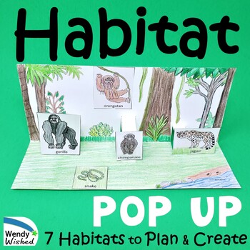 Habitat Pop-up Craft 2nd Grade Science Activities - 7 Diorama Animal  Habitats