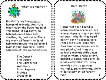 animal habitats 2nd grade science activities by milliebee tpt