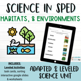 Habitats Animal  Adapted Science Units Special Education c