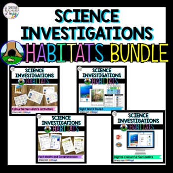 Preview of Habitats BUNDLE - Science set for special education 