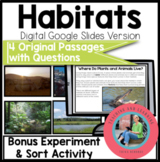 Habitats (Biomes) Reading Comprehension Passages and Questions With Science