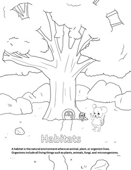 Download Habitats Coloring Page by Reek Rufus Reading STEM and More ...