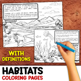 Habitats Coloring Pages | With Descriptions | Earth Habita