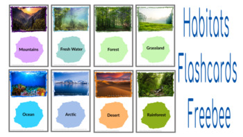 Habitat Flash Cards Worksheets Teachers Pay Teachers