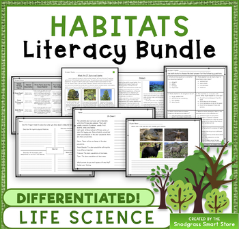 Preview of Habitats: Science & Literacy Bundle (NGSS 3-LS4-3)