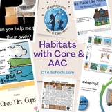 Habitats: May All Year Core & More Activity Set for AAC & SPED
