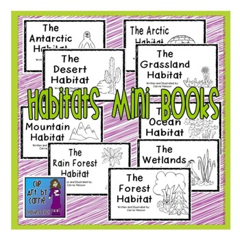 Preview of Habitats Mini Books: Set of 9 Easy Readers