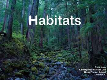 Preview of Habitats PPT: Pond, Desert, Forest, Ocean, Rainforest & Polar