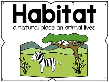 Habitats Poster Cards by Happy Little Hearts | TPT