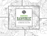 Habitats Rainforest Coloring Page Collection