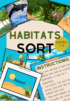 Preview of Habitats Sort FREE!