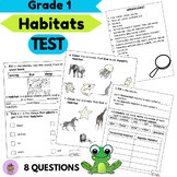 Habitats Test- Grade 1