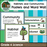 Habitats and Communities Word Wall and Vocabulary Posters 