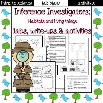 Preview of Habitats and Living Things lab sheets and activities