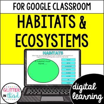 Preview of Animal Habitats & Ecosystems Activities for Google Classroom