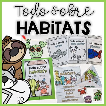Preview of Habitats in Spanish | Biomas, animales y plantas | Océano, desierto, selva