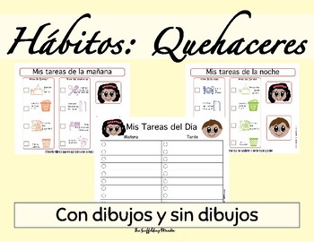 Preview of Hábitos:  Quehaceres/Tareas del hogar