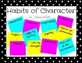 Habits of Character EL Education Posters (Editable)