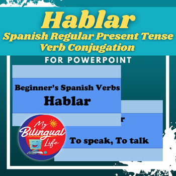 Preview of Hablar - Spanish Regular Present Tense Verb Conjugation for PowerPoint