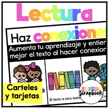 Preview of Haciendo Conexiones de la Lectura Carteles Making Reading Connections Posters