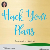 Hack Your Planning Presentation Handout