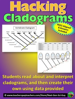 Preview of Hacking Cladograms: Analyze Cladograms & Make Your Own - NGSS: Distance Learning