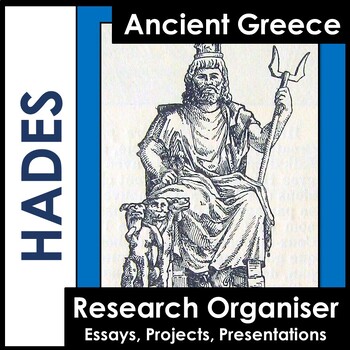 Preview of Hades - Ancient Greece - Research Worksheet - Research Tool - EASEL