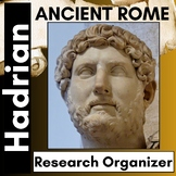 Hadrian - Ancient Rome - Research Organizer / Worksheet