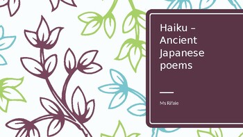 Preview of Haiku – Ancient Japanese poems
