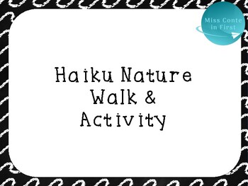 Preview of Haiku Hike Writing + Nature Binoculars Craftivity